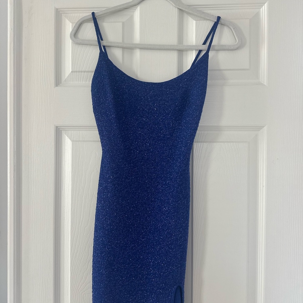 Windsor Sparkling Blue Mini Dress